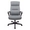 Alera Oxnam Series 17.56 in. to 21.38 in. Seat Height Supports Up to 275 lbs. High-Back Task Chair - Gray Seat/Back, Black Base